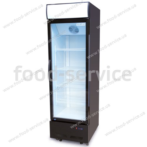 Шафа холодильна для напоїв GoodFood BC480BW2LED чорна-біла